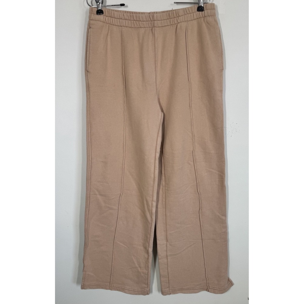 Aerie Spring Street Skater Pant Caramel Tan Wide Leg Sweatpants Lounge Women's M
